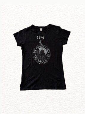 OM - Band Tee - Cobra Crest - Black / White - Women's Size S